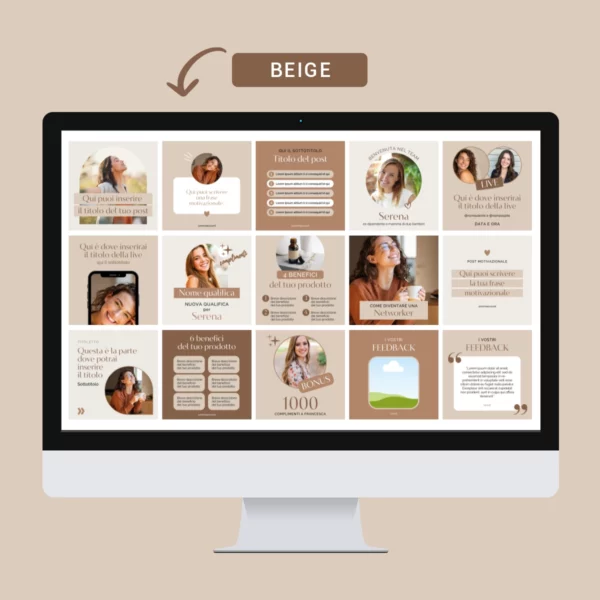 Template canva beige Networker Pack