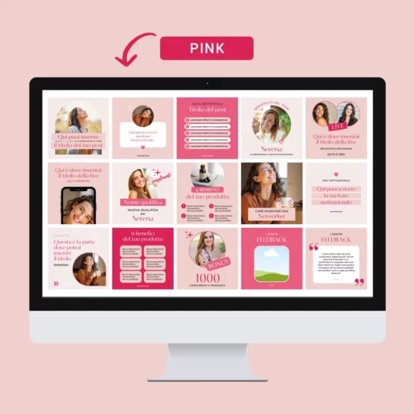 Template canva pink Networker Pack